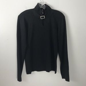 Sharon Young Silk Mock Neck Top